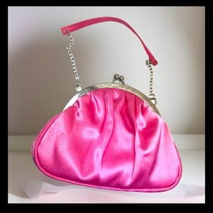 👛BIJOUX TERNER👛 SATIN CHAIN CLUTCH HANDBAG PURSE NWOT💗